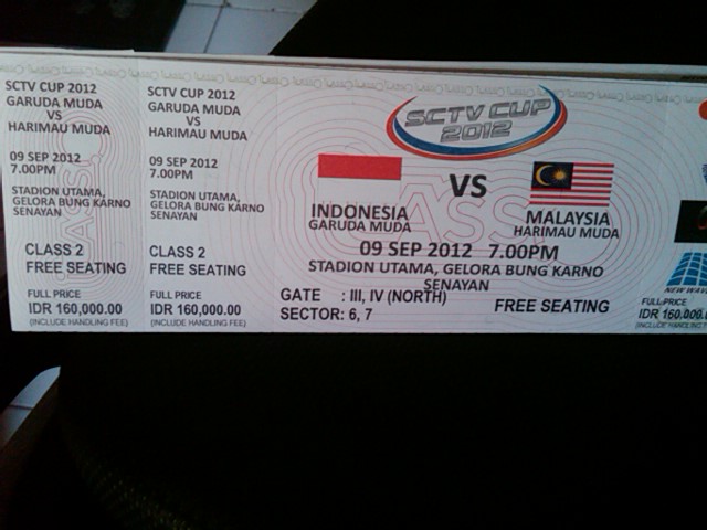 Ini Harga Tiket Indonesia vs Malaysia